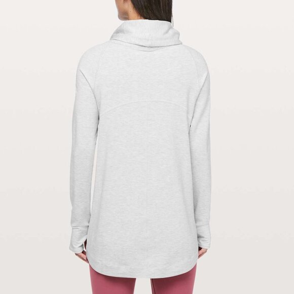 Lululemon Coast Easy Wrap- Heathered Grey Athletic Jacket- Size 4 - Picture 5 of 14
